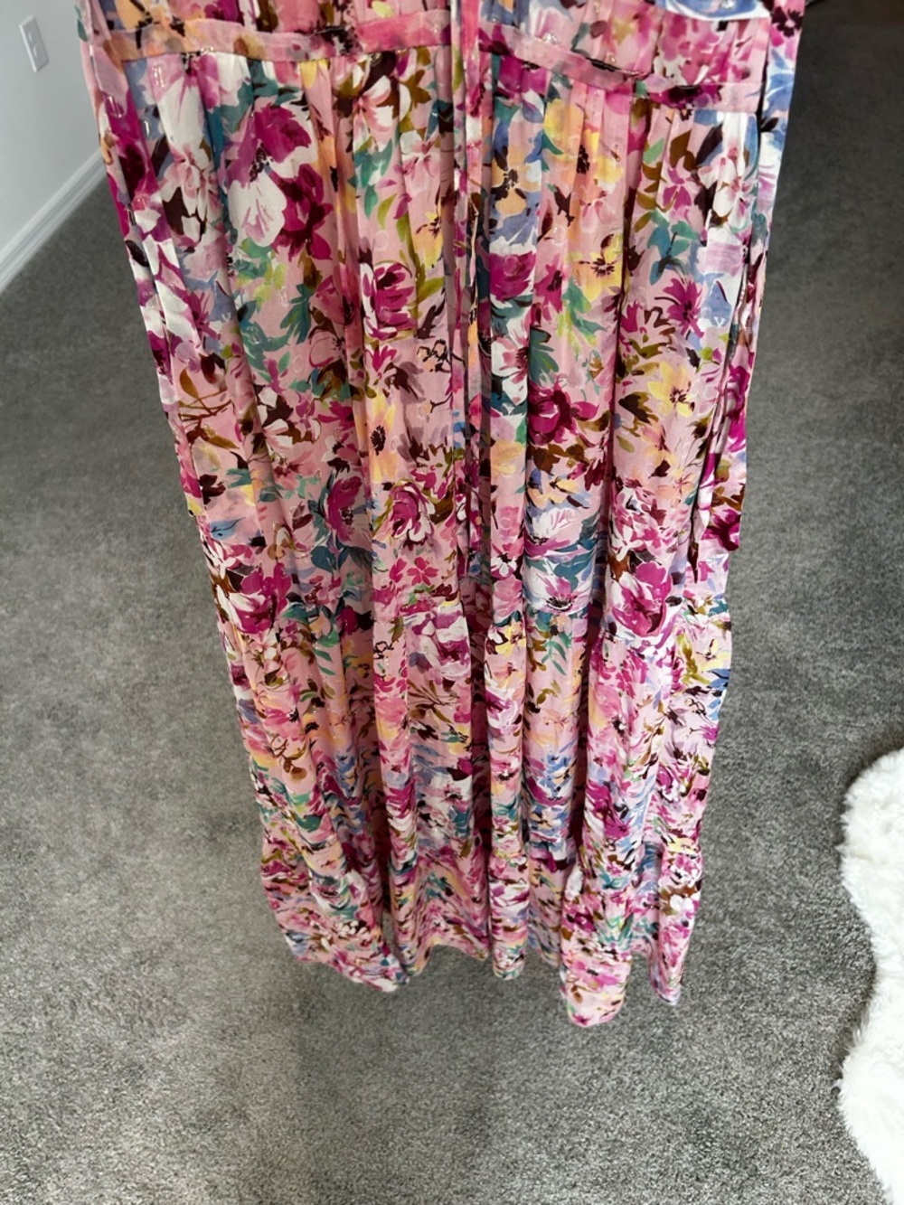 Shoshanna Zahra Neon Floral Gown - Picture 14 of 14